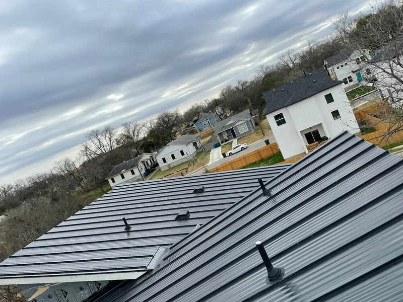 Standing seam metal roof panels with vents for Skylight Repair in Fort Stockton